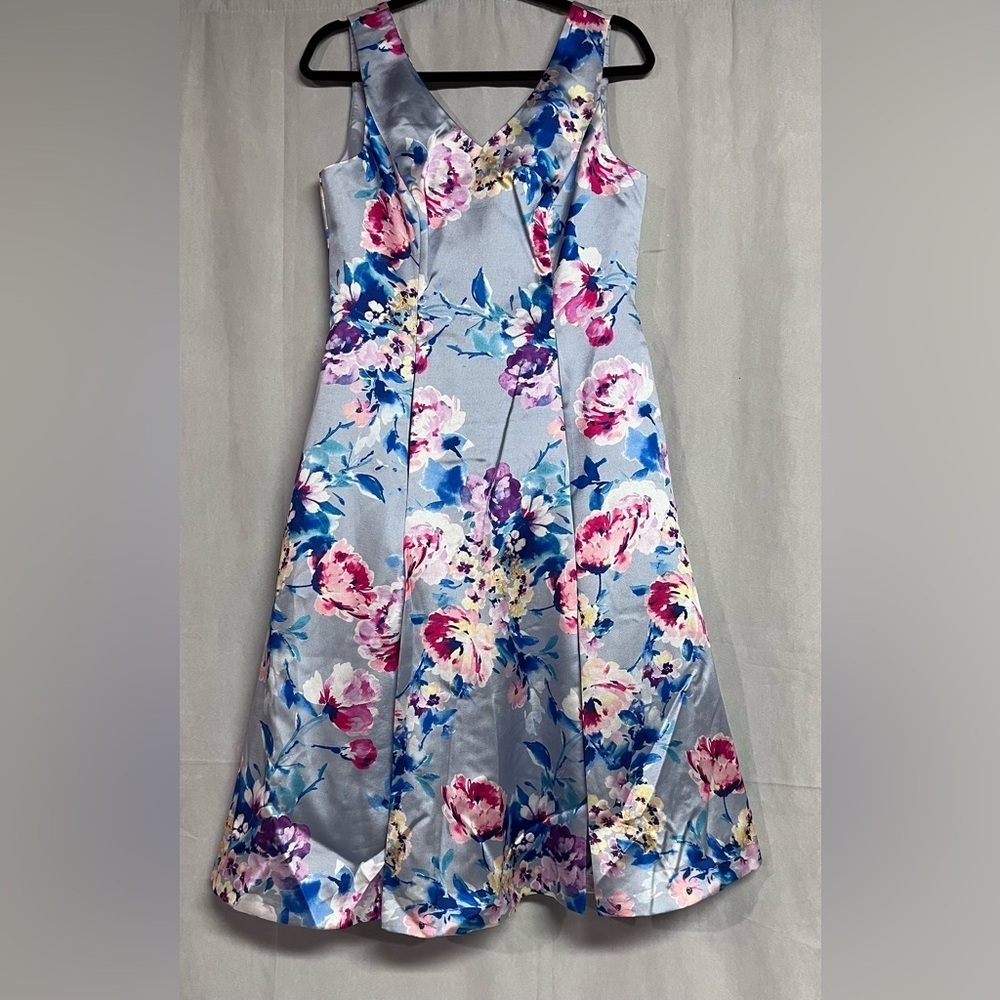 Alex Evenings Short Printed Midi Cocktail A Line Dress Size 8 NWOT - Picture 4 of 5
